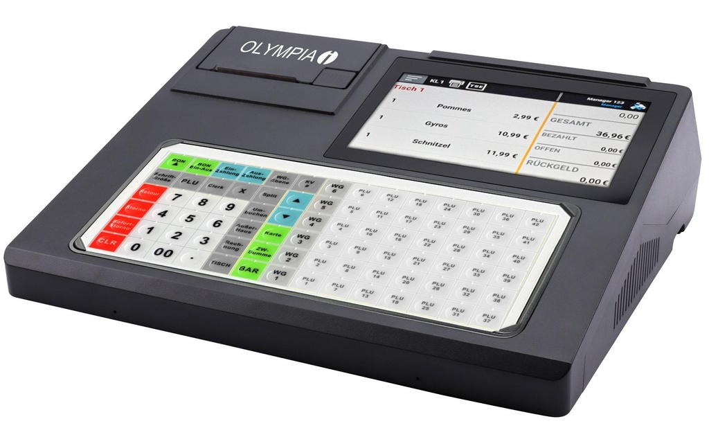 Olympia Caisse enregistreuse K200 Plus, Noir