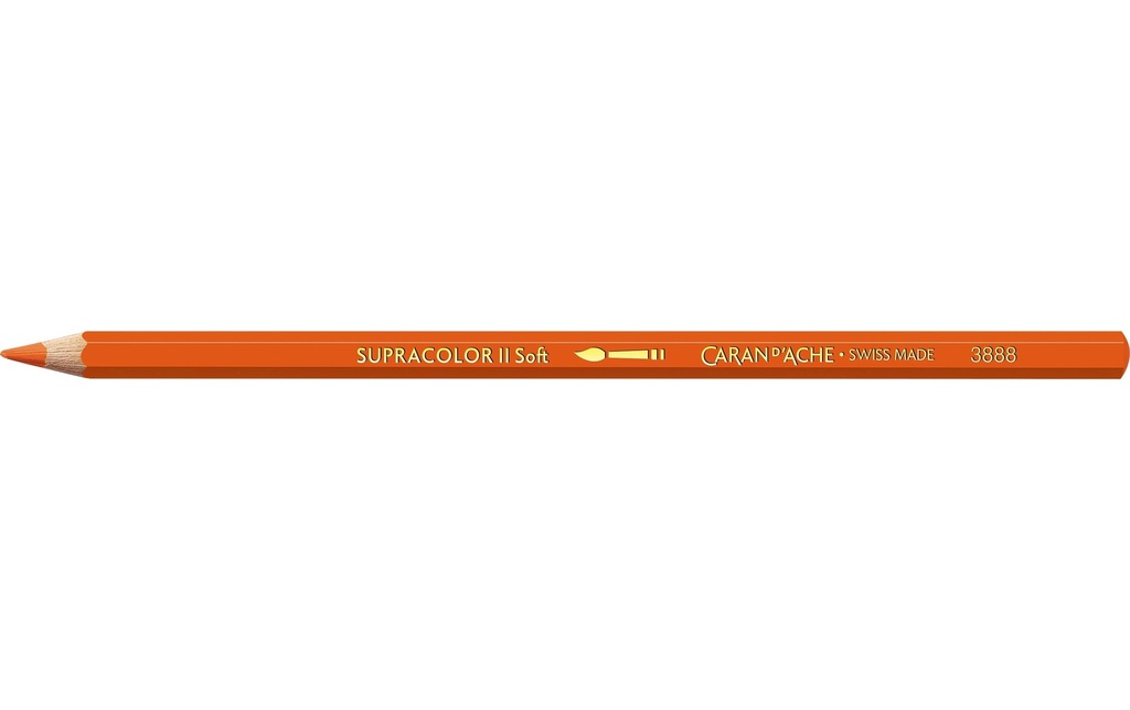 CARAN D'ACHE Crayon de cou.Suprac.rouge-ora