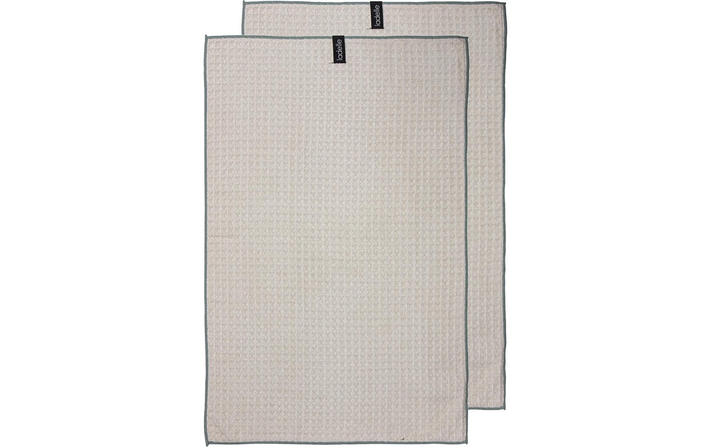 Ladelle Torchon pour la vaisselle Mega Waffle Taupe, 2 pièces