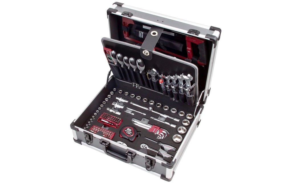 Kraftwerk Coffret à outils B147 BASIC LINE 1/4“ + 1/2“ 158 pièces