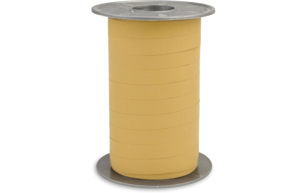 Pattberg Ruban cadeau Opak Matt 1 cm x 200 m, jaune moutarde