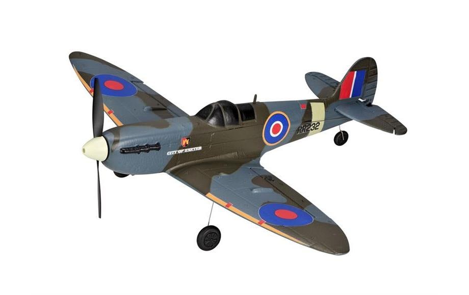 TOP-RC Warbird Mini Spitfire 450 mm, brun, RTF