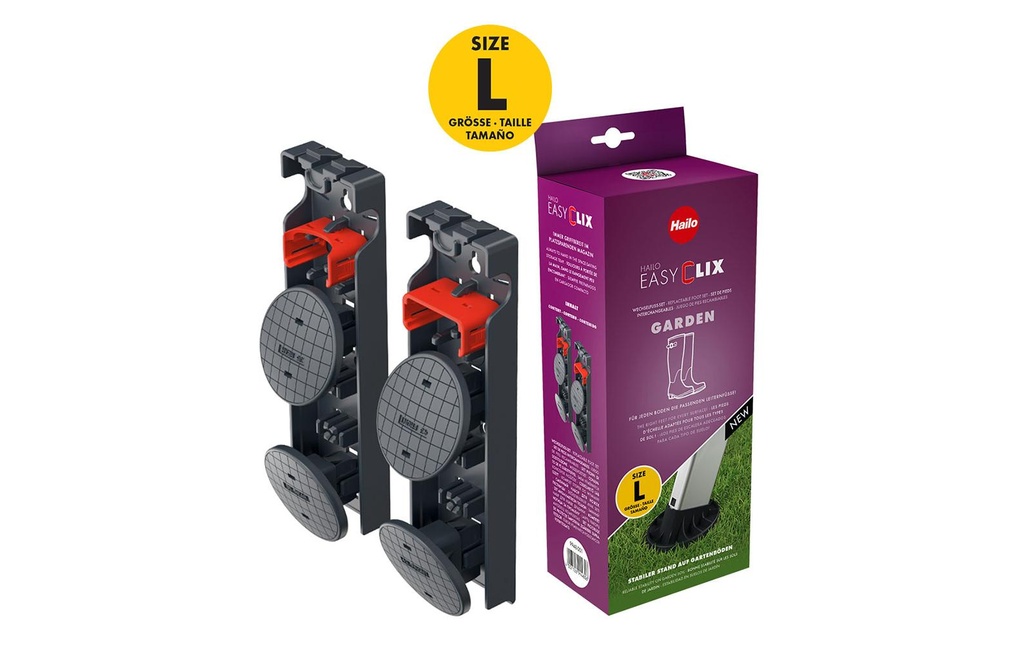 Hailo Pieds amovibles Set EasyClix Garden Taille L