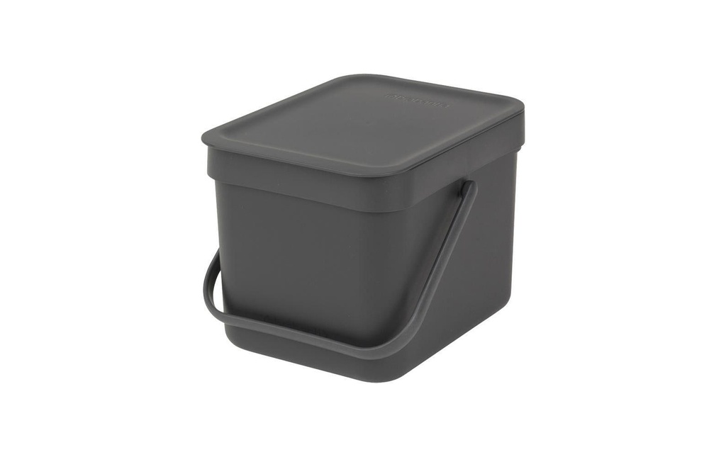 Brabantia Seau à compost Sort & Go 6 l, Gris