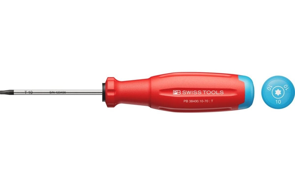 PB Swiss Tools Tournevis 38400 SwissGrip Evo TX 10 70 mm