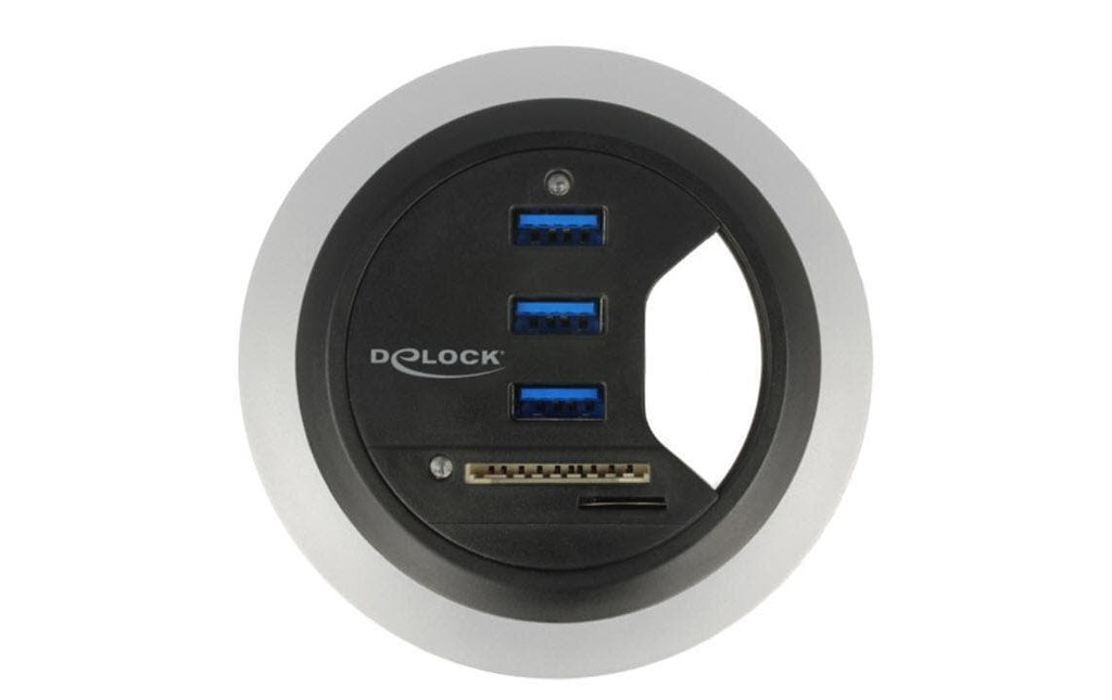 Delock Hub de table USB 3.0 + SD Card Reader