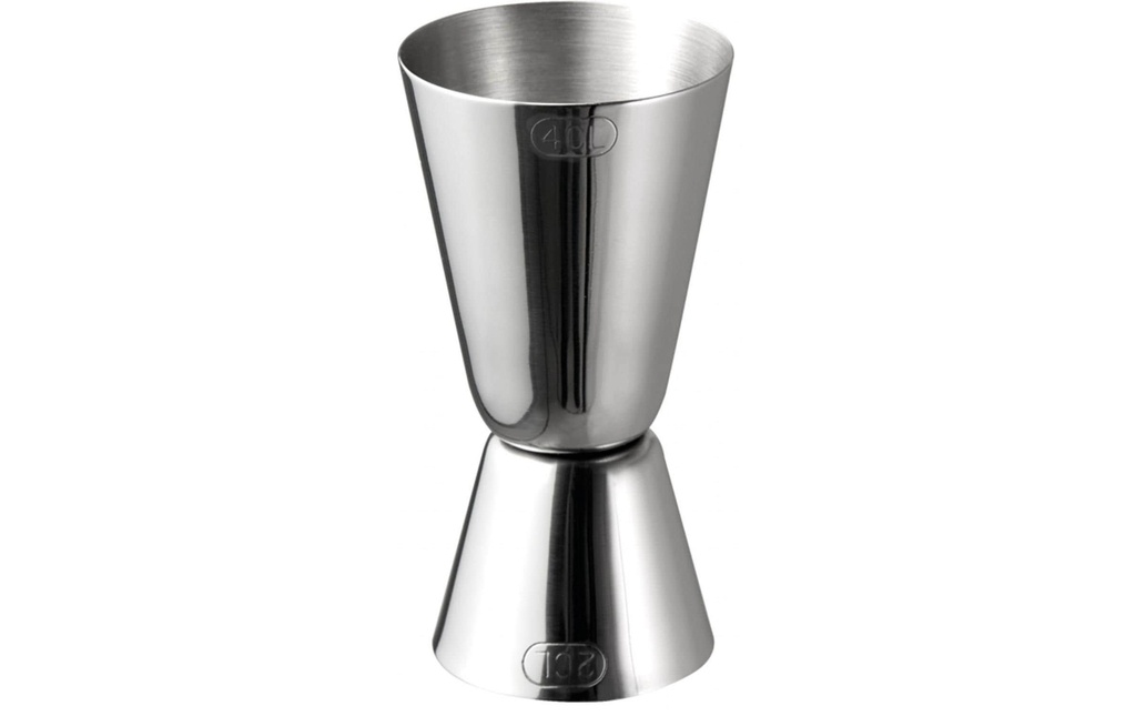 APS Double mesure à cocktail 25/50 ml, argent