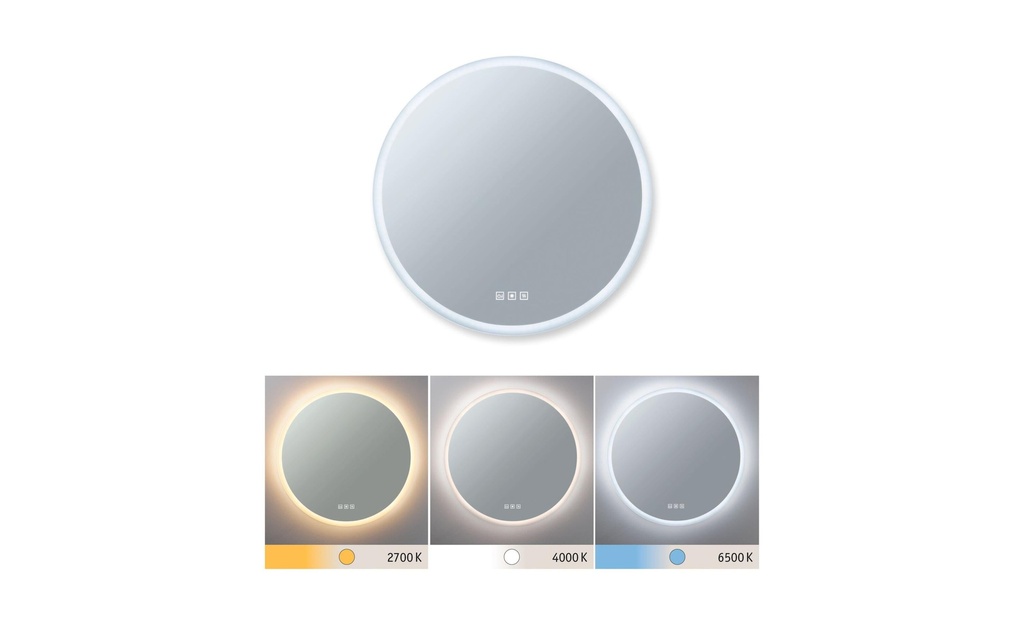 Paulmann Miroir Mirra Ø 60 cm, LED