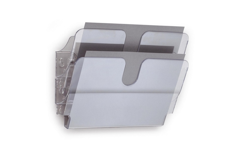 DURABLE Présentoir de prospectus Flexiplus 2 A4 paysage, Transparent