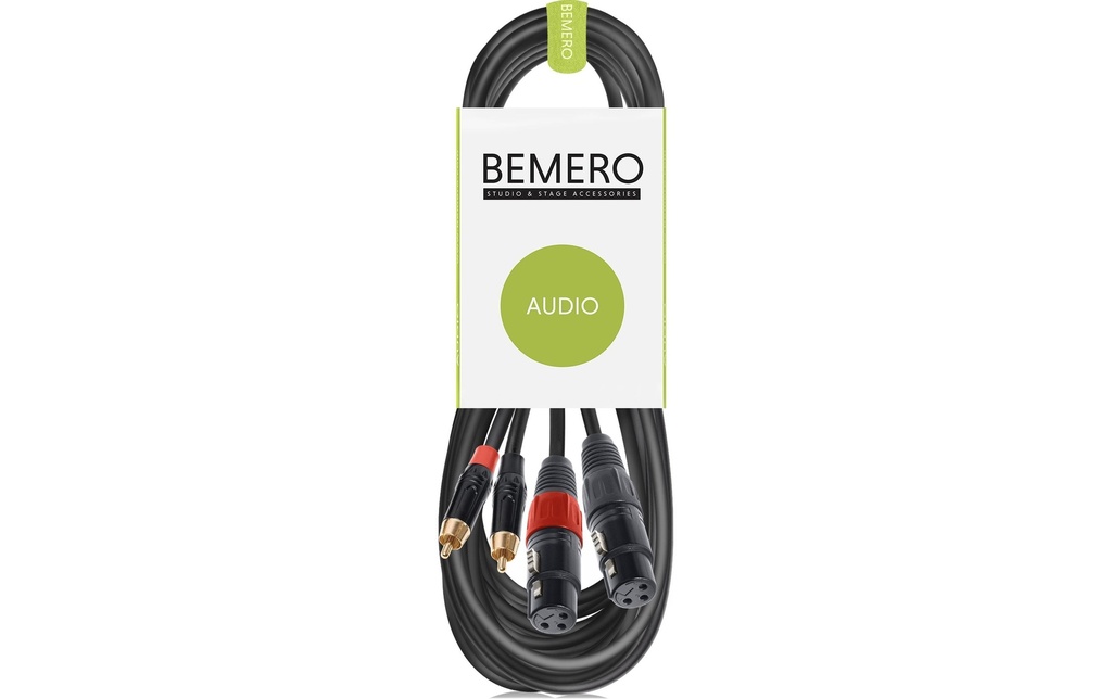 Bemero Câble de connexion audio BAC2544-600BK Noir