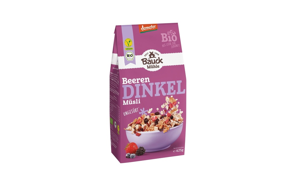 Bauck Mühle Muesli Épeautre Baie 425 g