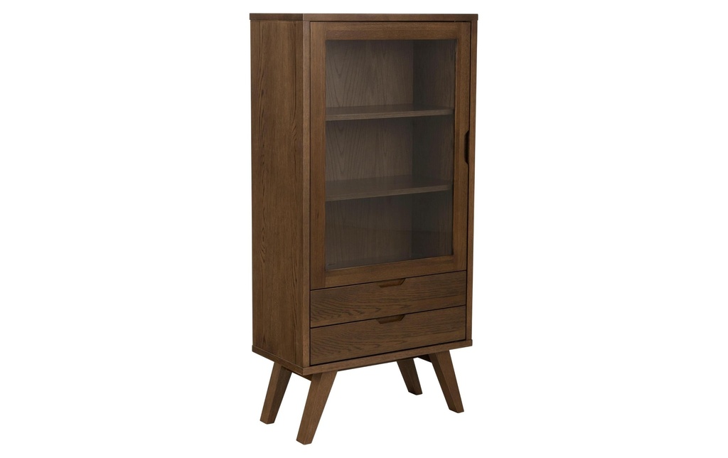 AC Design Vitrine A-Line Marron foncé72 x 36 x 145 cm