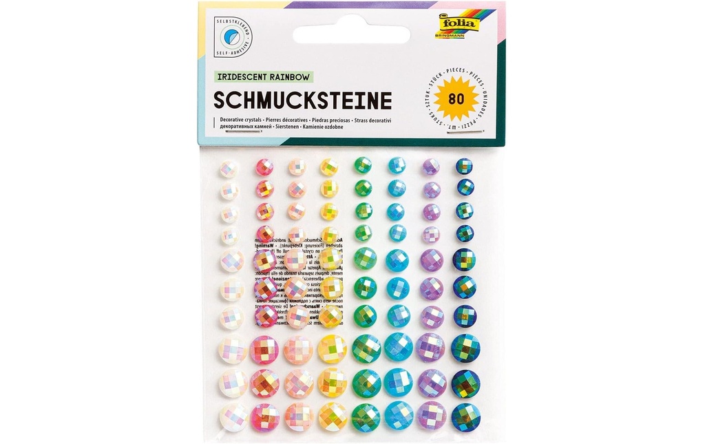 Folia Gemmes Iridescent Rainbow 80 Pièce/s