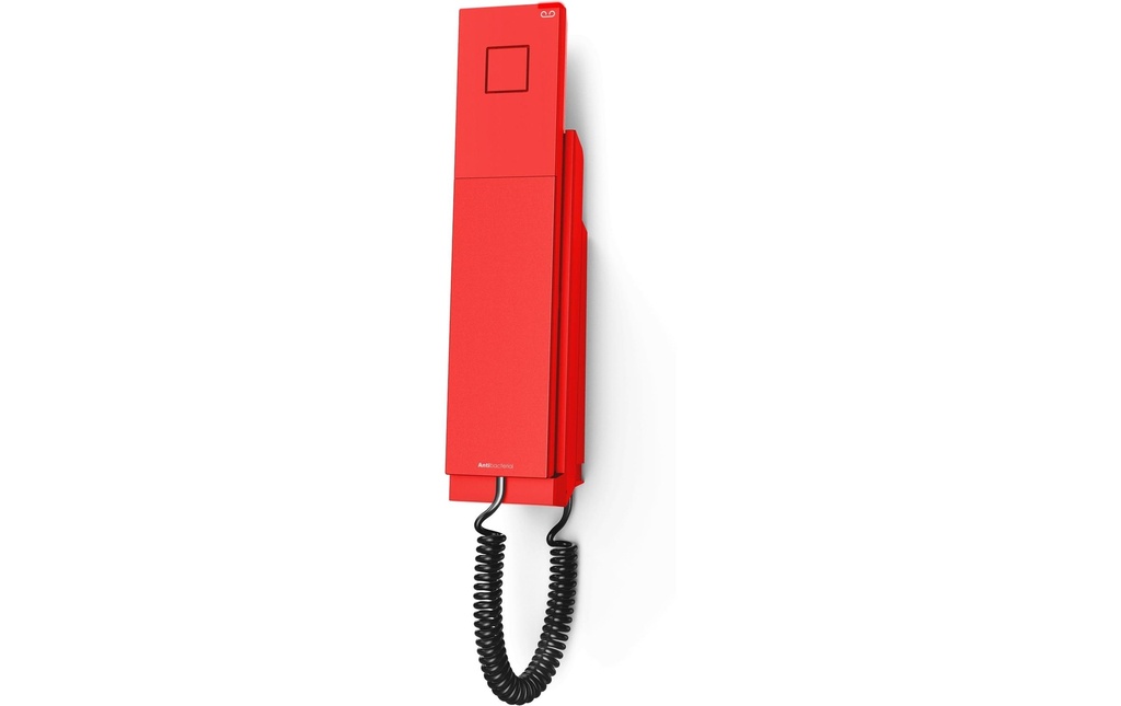 snom Téléphone de bureau E303 Téléphone d'urgence SIP Rouge