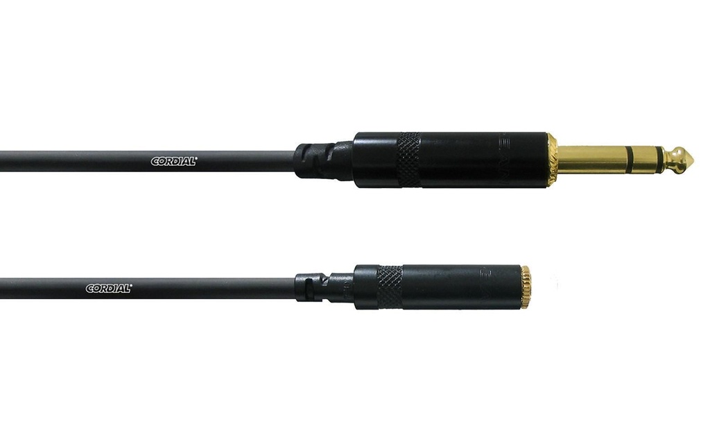 Cordial Câble audio jack 6.3 mm - jack 3.5 mm 0.15 m