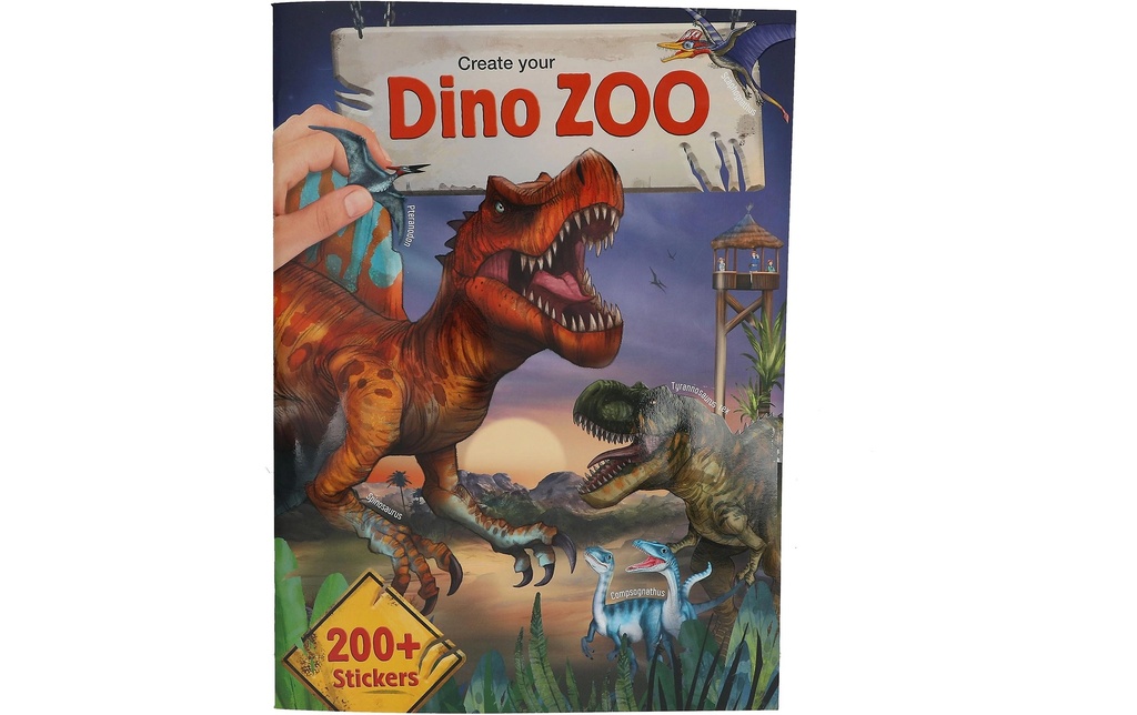 Depesche Album d’autocollants Zoo DinoWorld 24 pages, 3 doubles pages d'autocollants