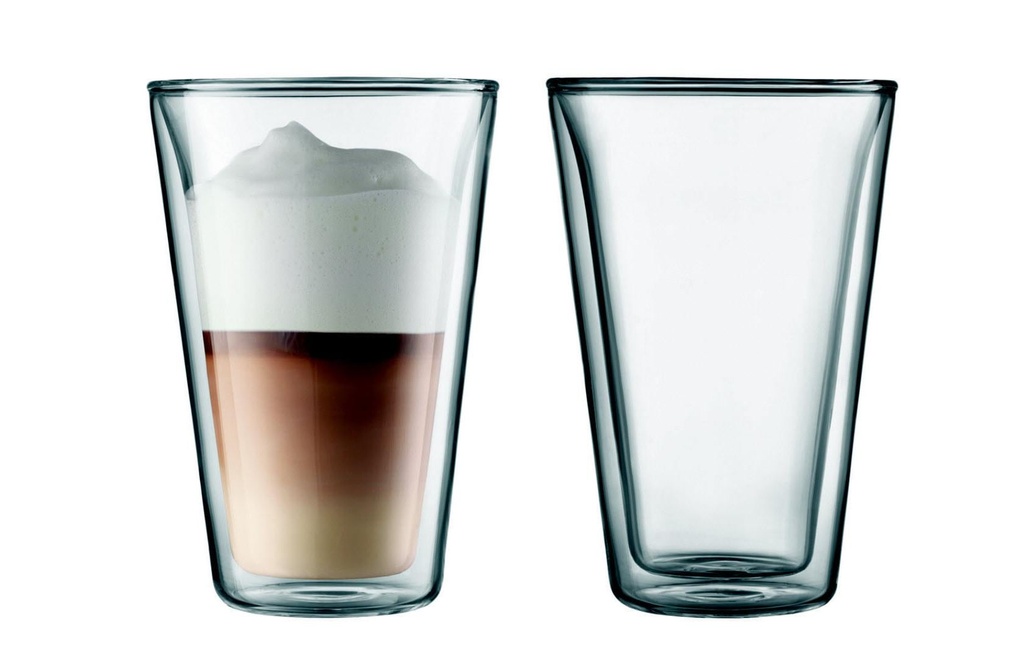 Bodum Gobelet isotherme Canteen 400 ml, 2 Pièce/s, Transparent