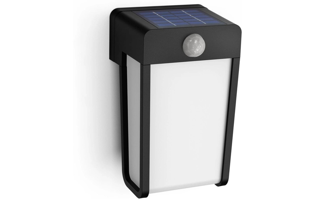 Philips Solar Shroud applique, lumière+détecteur de mouvement, mat, 2700K