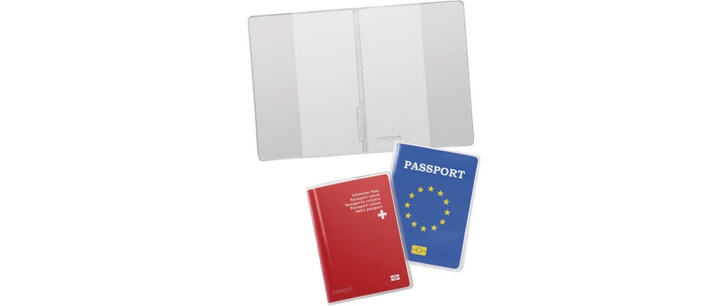 KOLMA Etui plastique passport (2 pces)
