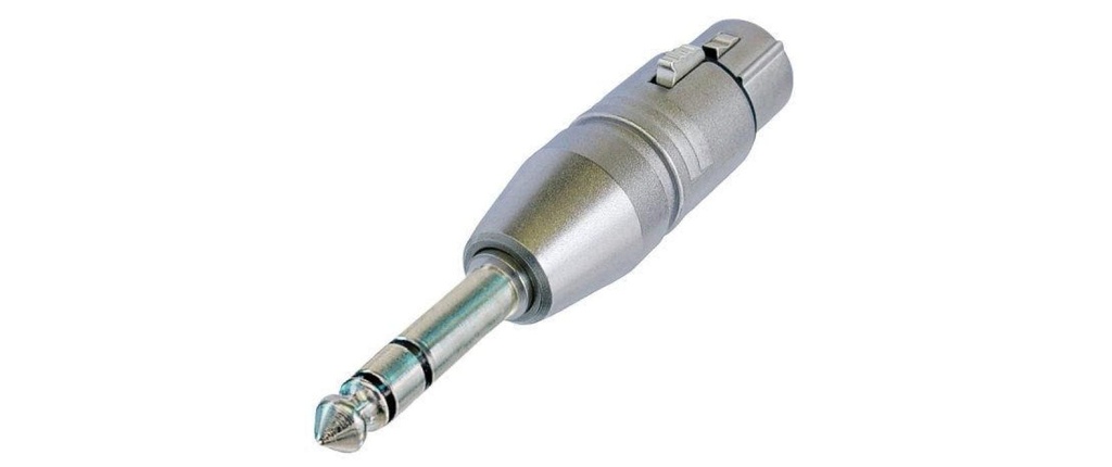 Neutrik Adaptateur audio NA3FP XLR 3 pôles, femelle - jack 6.3 mm, mâle