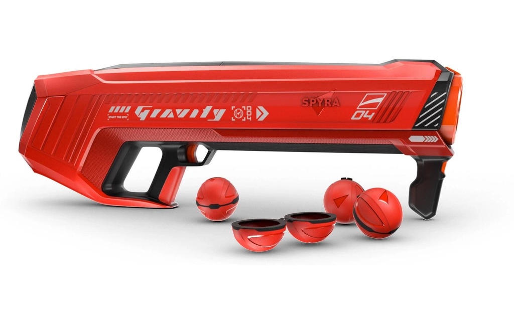 Spyra Pistolet à eau Gravité Rouge