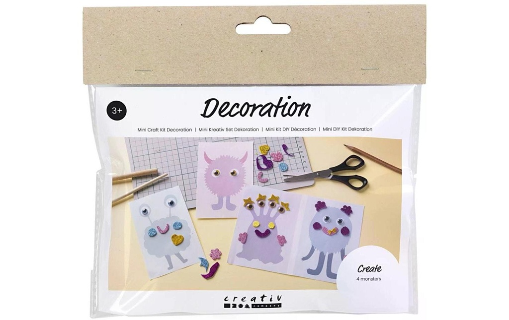 Creativ Company Kits de bricolage Collage de monstres