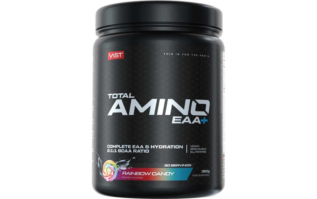 VAST Poudre Total Amino EAA+ boîte: 381g, Rainbow Candy