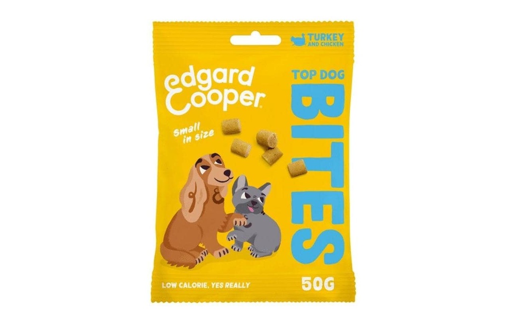 Edgard & Cooper Friandise Bites Dinde & Poulet Small, 50 g
