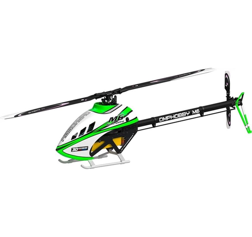 OMPHobby Hélicoptère M6 vert aurore Kit de construction et pales de rotor