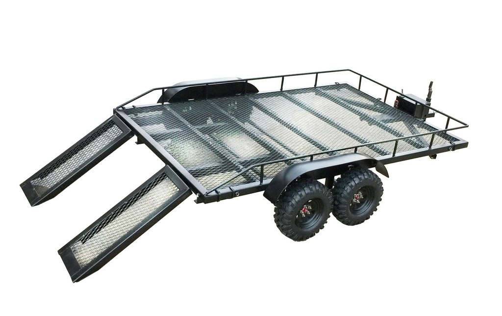 Amewi Remorque 2 essieux pour Crawler 1:10 Kit