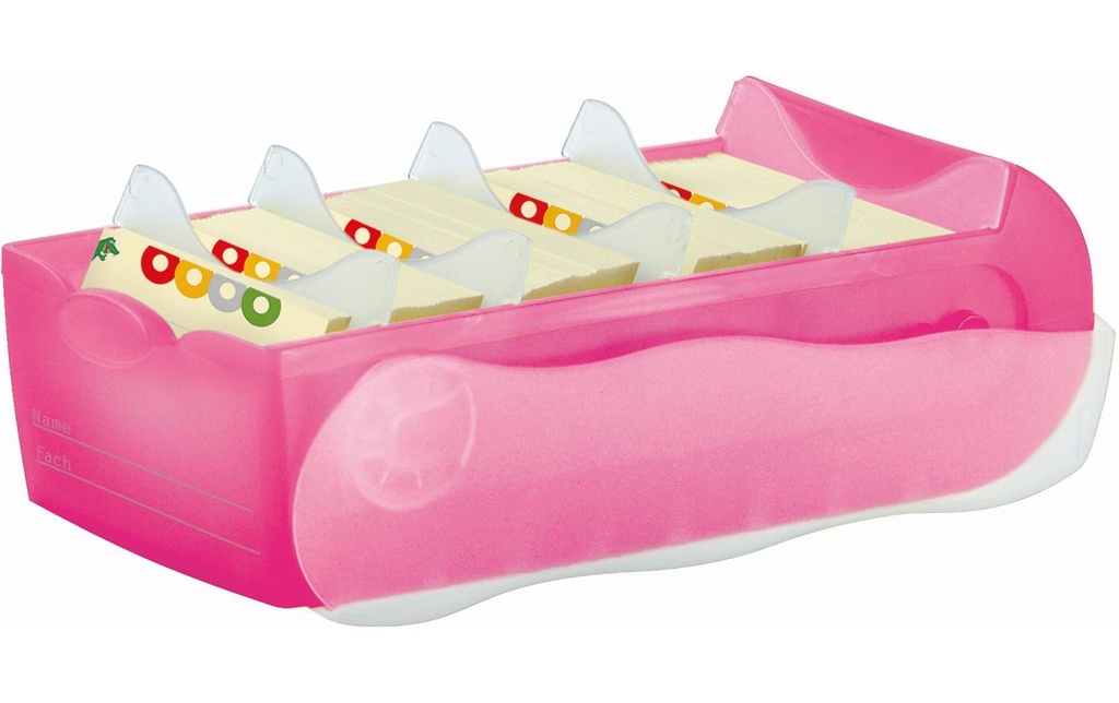 HAN Boîte à fiches Croco A8, Rose