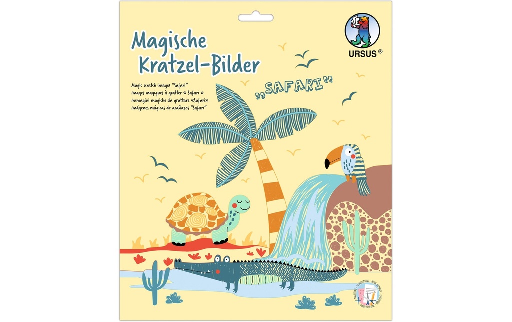 URSUS Kits de bricolage Images à gratter Amis de la forêt
