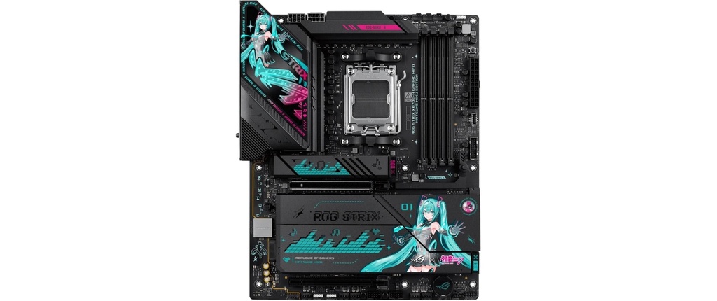 ASUS ROG Carte mère STRIX X870E-H GAMING WIFI7 Édition Hatsune Miku