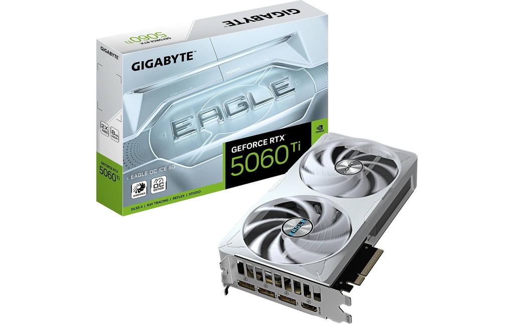 Gigabyte Carte graphique GeForce RTX 5060 Ti EAGLE OC ICE 8G