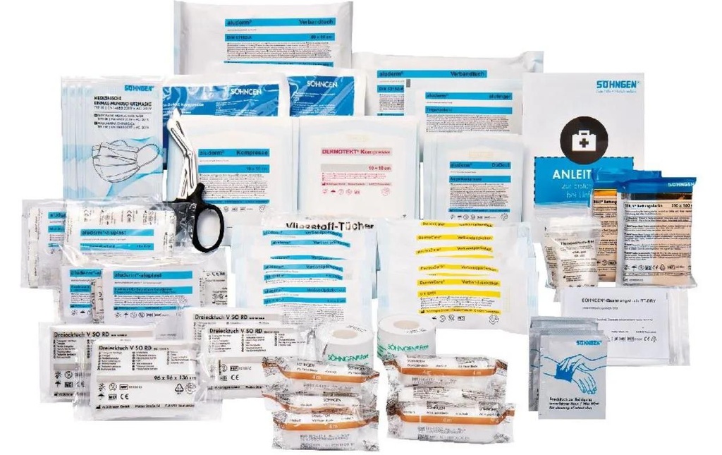 SÖHNGEN Kit de recharge de premiers secours, DIN 13169 - CH