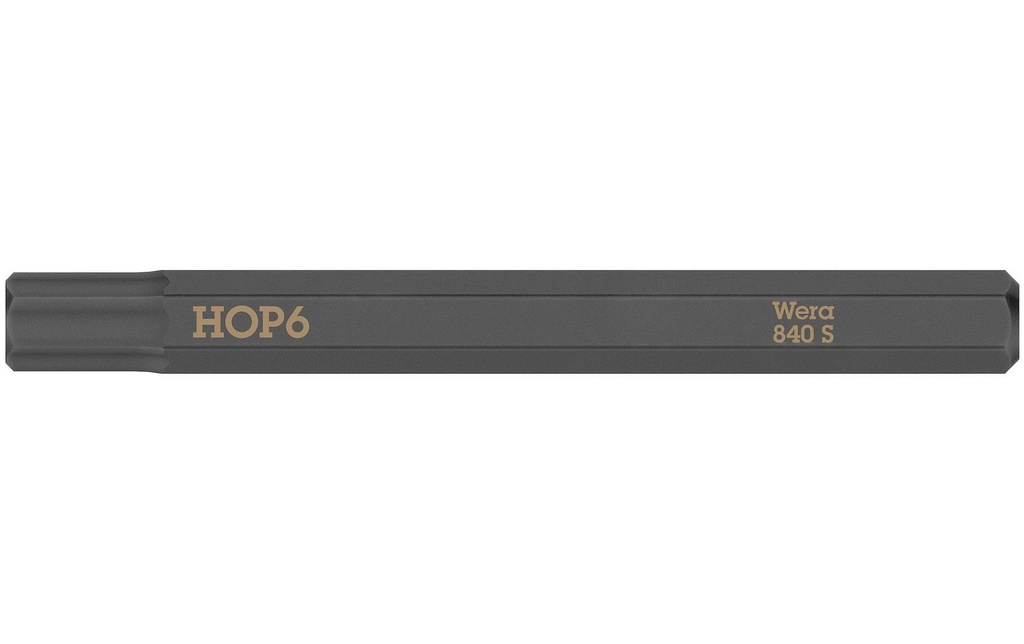 Wera Embout 840 S Hex-Plus six pans creux 6 mm, 1 Pièce/s pièce(s)