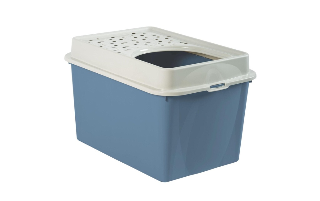 Rotho Litière pour chats Berty Eco, Bleu – Sable
