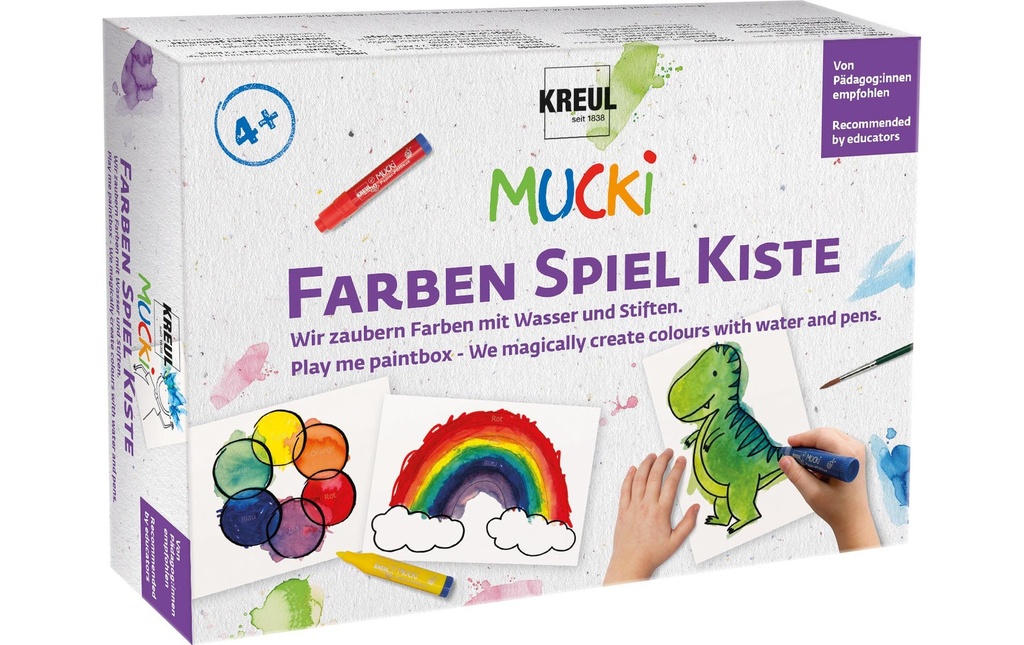 Kreul Peinture pour aquarelle Boîte de jeu de couleurs Aquarelle 8 pièces