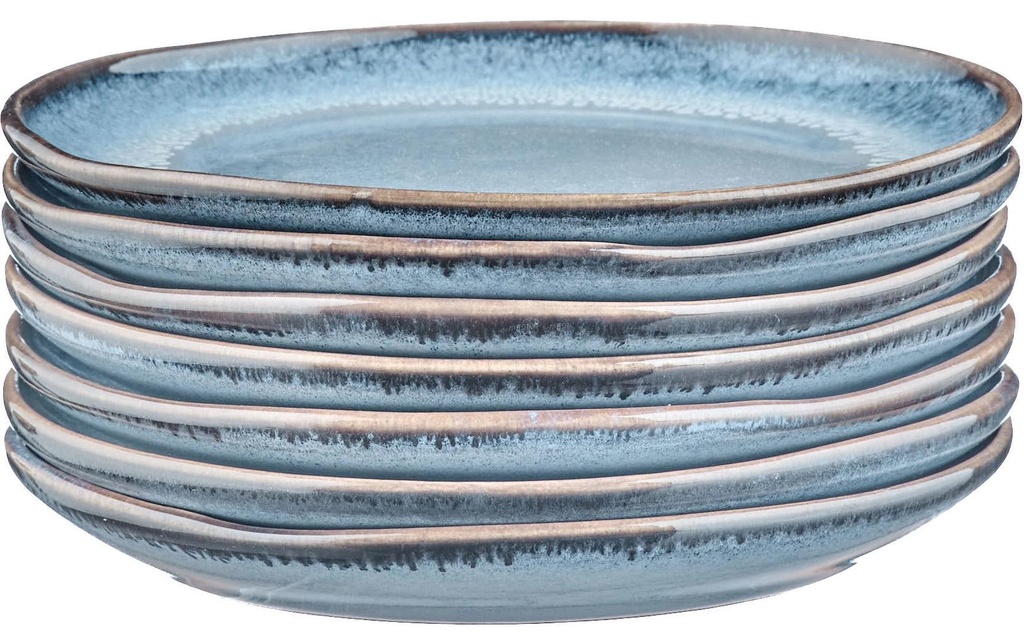 Björn Set d'assiettes Genesis Ø 16.5 cm, 6 Pièce/s, Mer