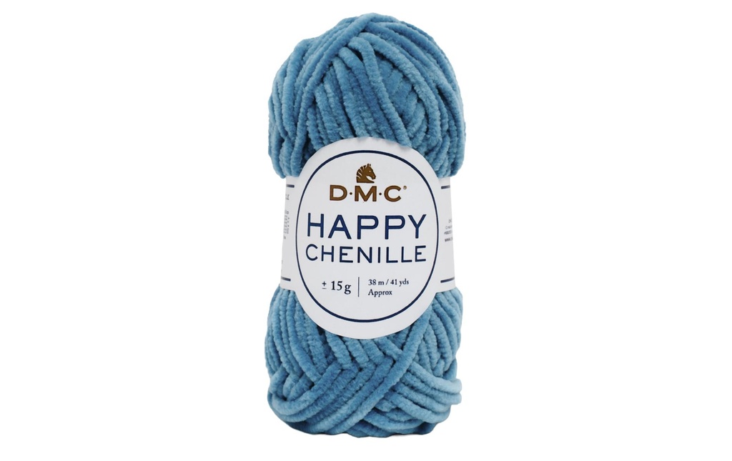 DMC Laine Happy Chenille Bleu azur, 38 m