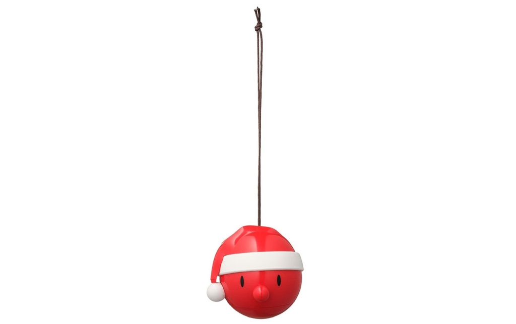 Hoptimist Boule de Noël Santa 2 pièces, Rouge