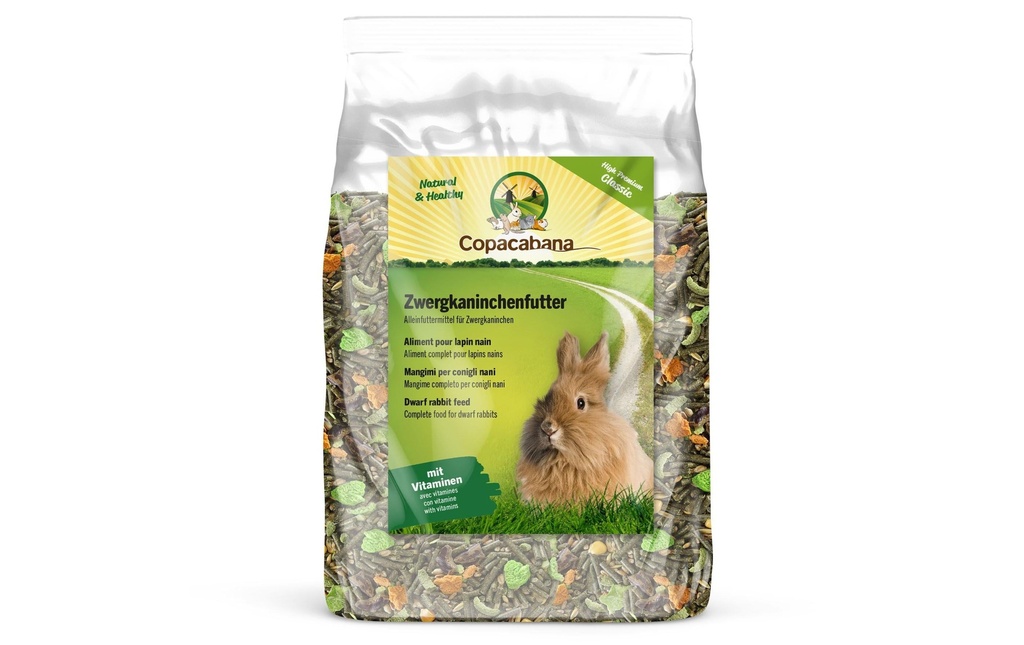 Copacabana Nourriture de base Aliment pour lapins nains Classic, 5 kg