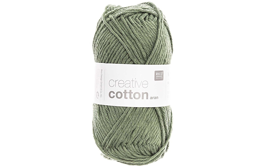 Rico Design Laine Creative Cotton Aran 50 g, lierre