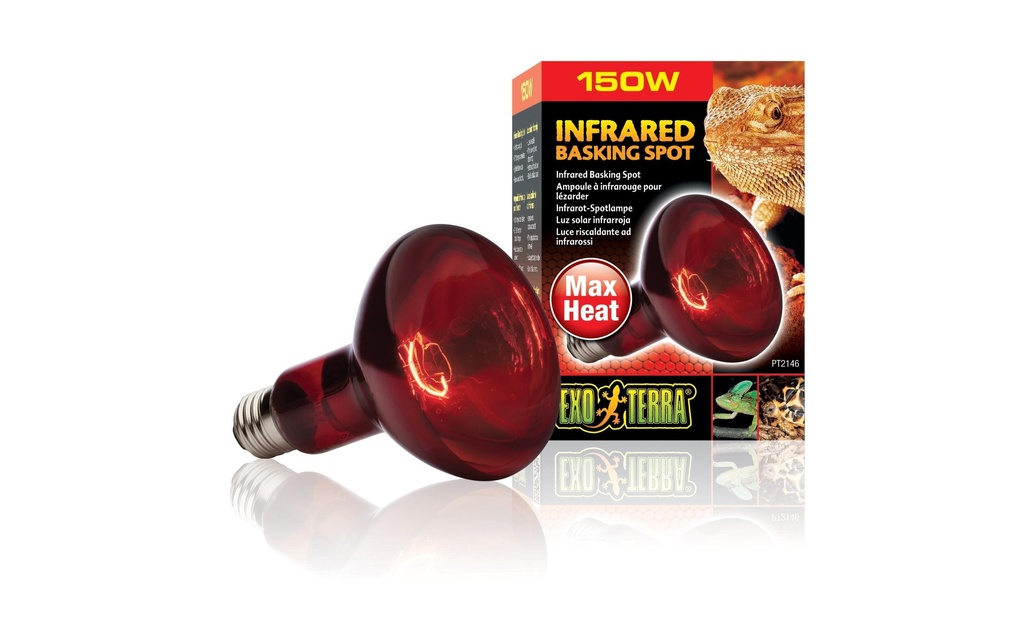 Exo Terra Lampe pour terrarium Infrared Basking Spot E27, R30/150W