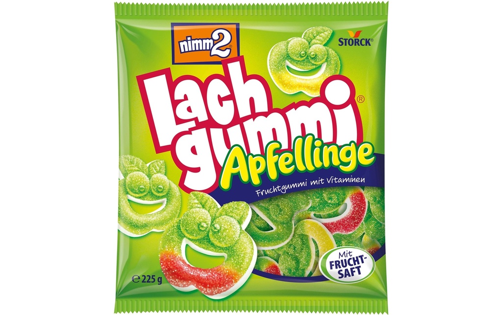 Storck Nimm2 Lachgummi Anneaux de pomme 225 g