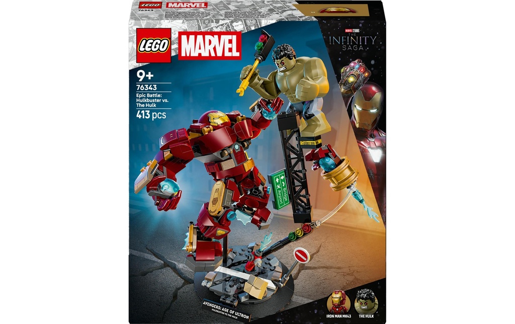 LEGO® Marvel Le combat légendaire entre Hulkbuster et Hulk 76343