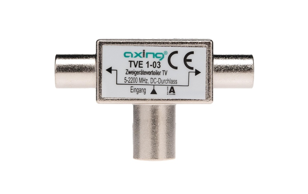 Axing Distributeur double TV Distributeur coaxial à double dispositif