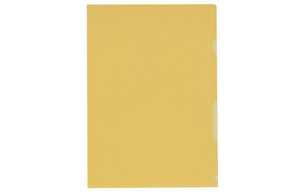KOLMA Poche A4 grainé superst. jaune (100 pces)