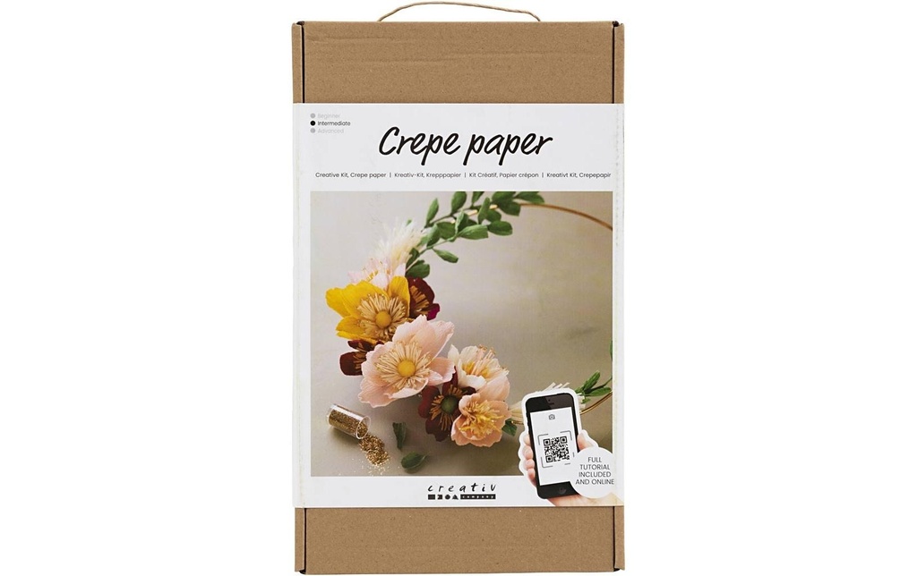 Creativ Company Kits de bricolage Set de papier crépon Couronne de paille