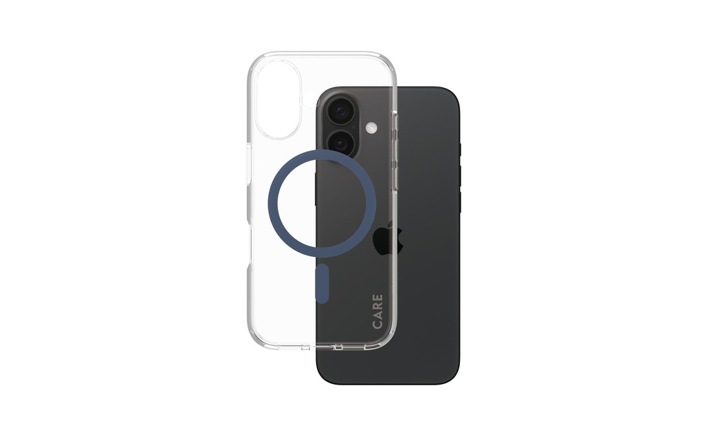 CARE Coque arrière Flagship iPhone 16 Bleu